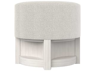 Bernhardt Stratum Mist Beige Upholstered Accent Stool