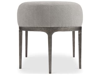 Bernhardt Linea Textured Graphite Metal Gray Upholstered Accent Bench