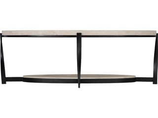 Bernhardt Berkshire Oval Stone Aged Pewter Cocktail Table