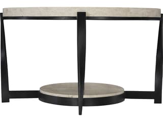 Bernhardt Berkshire Oval Stone Aged Pewter Cocktail Table