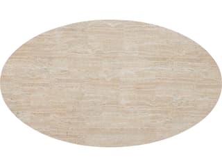 Bernhardt Berkshire Oval Stone Aged Pewter Cocktail Table