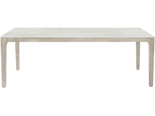Bernhardt Exteriors Matte Shell Sun-washed Teak Rectangular Dining Table