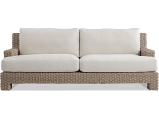 Bernhardt Exteriors Brown Wicker Cushion Sofa