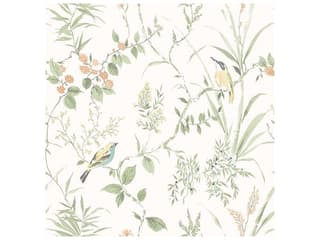 Fresh Start Kitchen & Bath Imperial Garden Sage Botanical Wallpaper