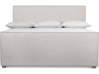 Bernhardt Highland Park Loft Sawyer White Hardwood Upholstered King Panel Bed