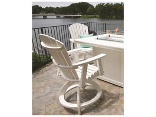 Berlin Gardens Comfo-back Recycled Plastic Fire Pit Outdoor Dining Set