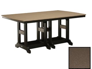 Berlin Gardens Garden Classic Recycled Plastic Hammered Rectangular Outdoor Patio Counter Height Table