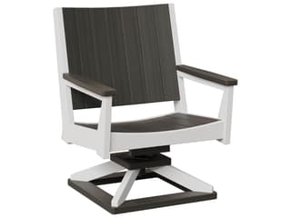 Berlin Gardens Manhew Recycled Plastic Swivel Rocker Patio Lounge Chair