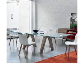 Bontempi Casa Kuga Oak Wood Side Dining Chair