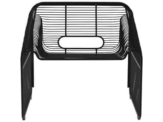 Hot Seat Galvanized Iron Black Lounge Chair