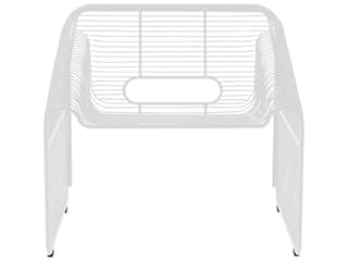 Bend Goods Outdoor Hot Seat Galvanized White Iron Lounge Chair