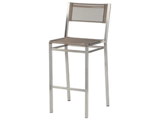 Equinox Bar Stool - Titanium Textilene Sling