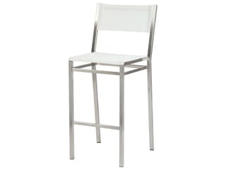 Equinox Bar Stool - Pearl Textilene Sling