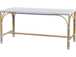 Tobias Aluminum Wicker Bench