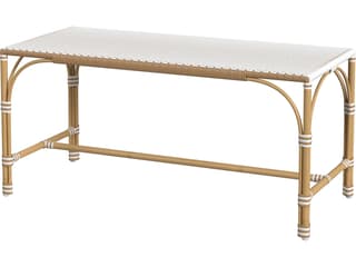 Tobias Aluminum Wicker Bench