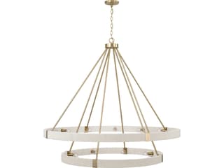 Capital Lighting Delaney 20-Light Matte Brass Round Chandelier