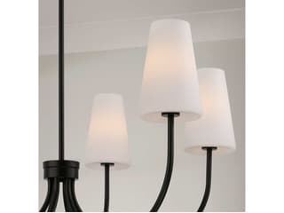 Capital Lighting Averitt 6-Light Matte Black Candelabra Chandelier