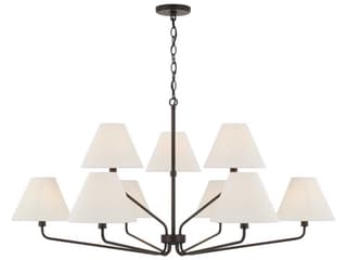 Capital Lighting Chadwick 9-Light Espresso Black Chandelier