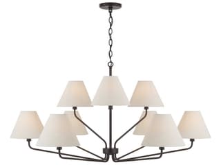 Capital Lighting Chadwick 9-Light Espresso Black Chandelier