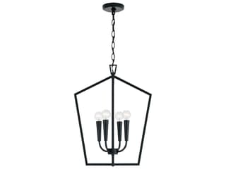 Capital Lighting Holden 4-Light Matte Black Chandelier