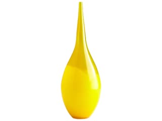 Moonbeam Large Yellow Glass Vase