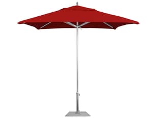 California Outdoor Umbrella Custom Rodeo Series 7.5 Foot Square Push Up Lift Aluminum Outdoor Umbrella