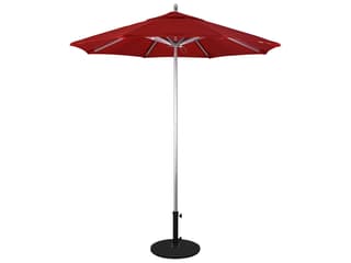 California Outdoor Patio Umbrella Quick Ship Rodeo Series 7.5 Foot Octagon Market Aluminum Outdoor Patio Umbrella with Push Lift System