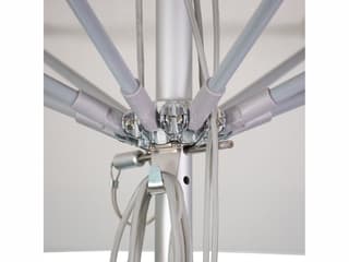 California Patio Umbrella Quick Ship Newport Series Aluminum 11 Foot Octagon Pulley Lift Patio Umbrella