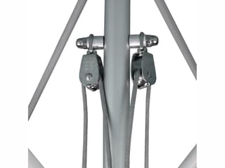 California Outdoor Patio Umbrella Quick Ship Newport Series Aluminum 9 Foot Octagon Pulley Lift Outdoor Patio Umbrella