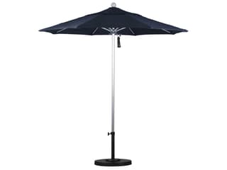 California Outdoor Patio Umbrella Custom Venture Series 7.5 Foot Octagon Market Aluminum Outdoor Patio Umbrella with Push Lift System