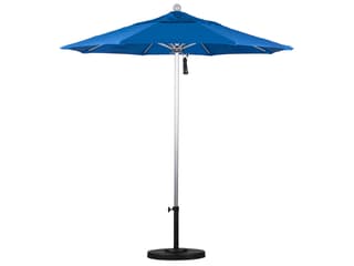 California Outdoor Patio Umbrella Custom Venture Series 7.5 Foot Octagon Market Aluminum Outdoor Patio Umbrella with Push Lift System