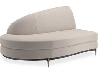 Three's Company LAF Chaise in Velvet with Champagne Gold Legs