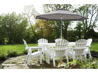 California Outdoor Patio Umbrella Custom Golden State Series 11 Foot Octagon Market Aluminum Outdoor Patio Umbrella with Crank Lift System