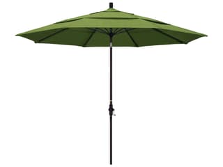 California Outdoor Patio Umbrella Quick Ship Sun Master Series 11 Foot Octagon Market Aluminum Outdoor Patio Umbrella with Crank Lift System