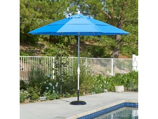 California Patio Umbrella Custom Sun Master Series 11 Foot Octagon Market Aluminum Patio Umbrella with Crank Lift System