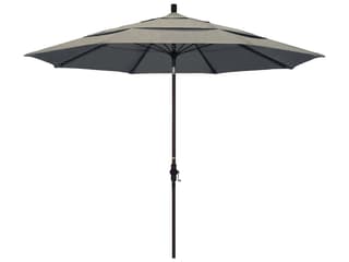 California Patio Umbrella Custom Sun Master Series 11 Foot Octagon Market Aluminum Patio Umbrella with Crank Lift System