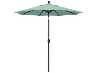 California Outdoor Patio Umbrella Custom Pacific Trail Series 7.5 Foot Octagon Market Aluminum Outdoor Patio Umbrella with Crank Lift System