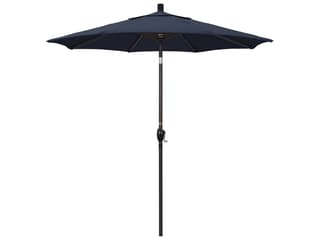 California Outdoor Patio Umbrella Custom Pacific Trail Series 7.5 Foot Octagon Market Aluminum Outdoor Patio Umbrella with Crank Lift System