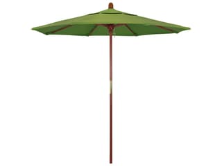 California Patio Umbrella Quick Ship Grove Series 7.5 Foot Octagon Market Wood Patio Umbrella with Push Lift System