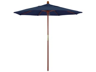 California Patio Umbrella Quick Ship Grove Series 7.5 Foot Octagon Market Wood Patio Umbrella with Push Lift System
