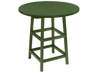Capterra Casual Recycled Plastic Round Outdoor Bar Table