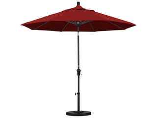 California Patio Umbrella Custom Sunset Series 9 Foot Octagon Market Aluminum Patio Umbrella with Crank Lift System