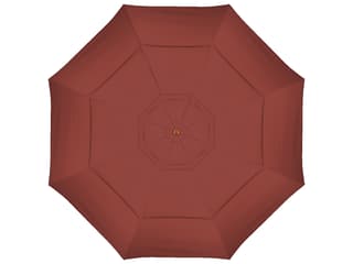 California Outdoor Patio Umbrella Quick Ship Madera Series Faux Wood Aluminum Market 11 Foot Octagon Pulley Lift Outdoor Patio Umbrella