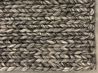 Giovanna 5x7 Braided Area Rug in Multi-Tone Wool Viscose Cotton