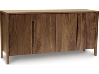 Lisse 69" Walnut Wood Brown Sideboard
