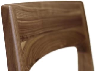 Copeland Lisse Solid Wood Brown Upholstered Armless Dining Chair