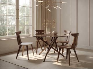 Copeland Baton Walnut Wood Dining Room Set