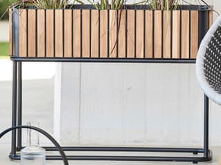 Cane Line Outdoor Combine Lava Grey Aluminum Teak Planter