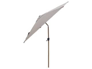 Sunshade Wood Look Aluminium Pole Parasol W/Tilt System