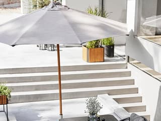 Cane Line Outdoor Classic Teak Pole Parasol W/Pulley System